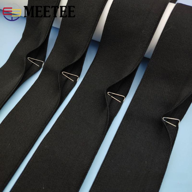 25/30/40/50mm Nylon Elastic Bands Y-shaped Open Edge Exposed Waistband Stretch Webbing Pants Dress DIY Sewing Accessories