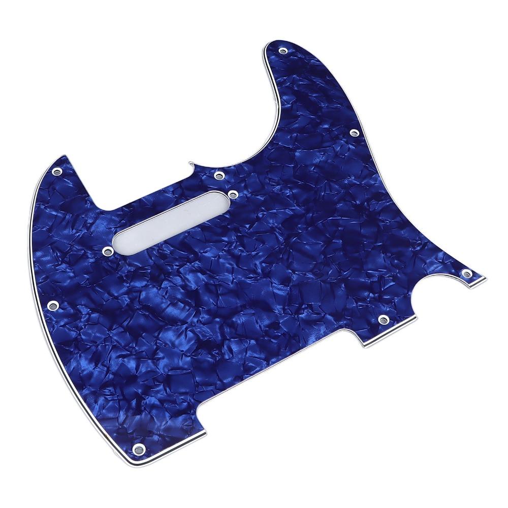 Blue Pearl Color Electric Guitar Scratch Plate PVC Material Pickguard Guitar Protection