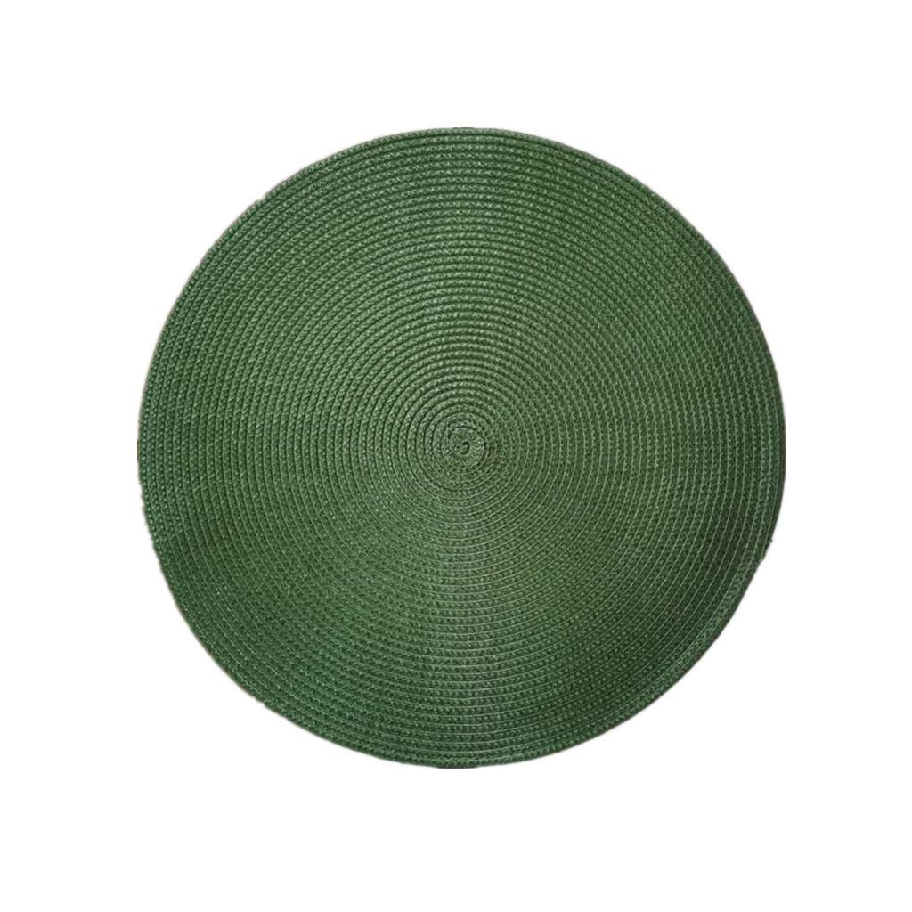 Round Woven Placemats Dining Table Mat Non-Slip Napkin Disc Bowl Pads 18/38cm for Kitchen Tables Cup Coasters Decor Braided Gift