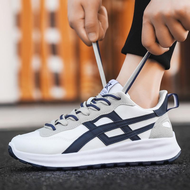 Fashion Men Casual Sneakers Vulcanized Shoes Lace Up Platform Sneakers Running Tennis Sports Shoes Outdoor Jogging Sneakers Male 39-44