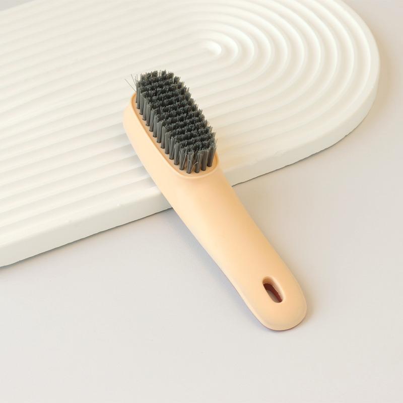 

Multi-functional Soft Bristle Shoe & Laundry Brush - Gentle on Clothes, Round Handle Shoe Cleaning Tool светло-желтого