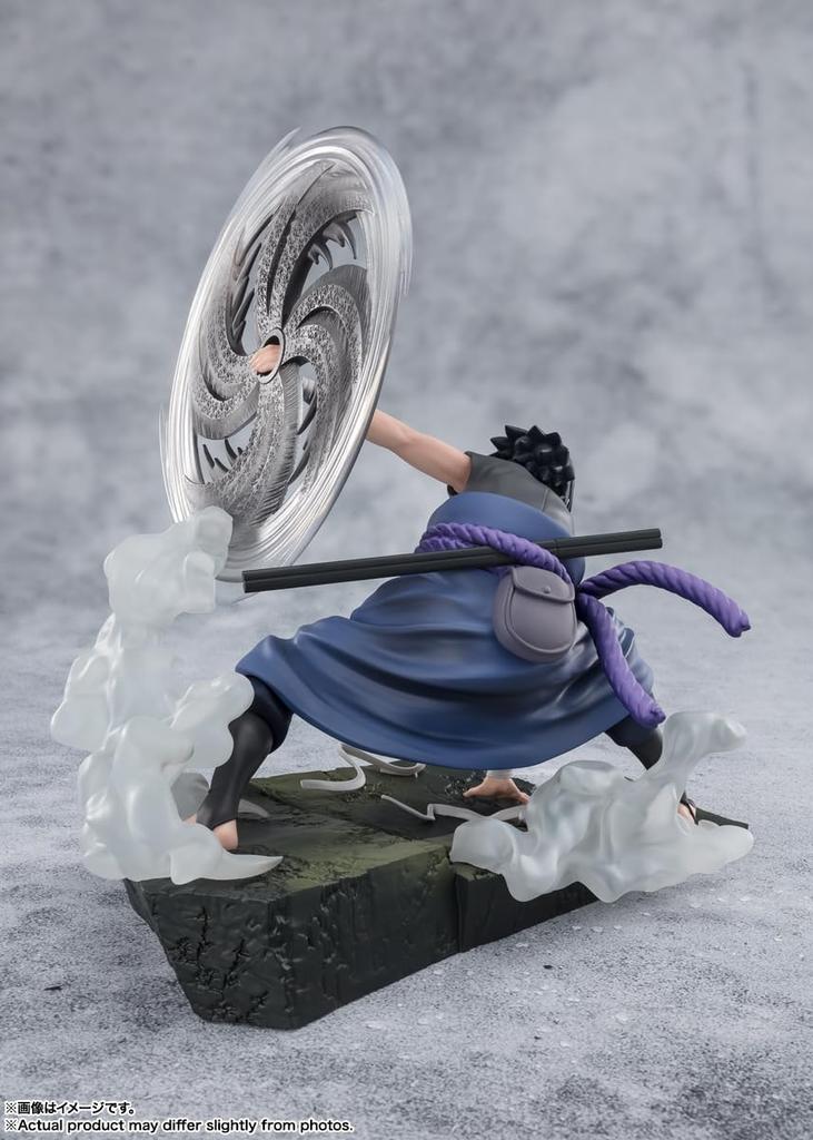 Figuarts ZERO [Super Fierce Battle] Naruto Shippuden Uchiha Sasuke - Lumina și Întunericul Sharinganului Mangekyo - Aprox.. 200mm ABS & PVC