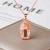 Rhinestone Our Lady of Guadalupe Pendant Necklace Religious Virgin Mary Zircon Choker for Women Catholic Gift Prayer Jewelry