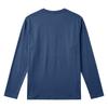 Herren S Locker geschnitten Langarm Henley-Kragen Lässig Basic T-Shirt