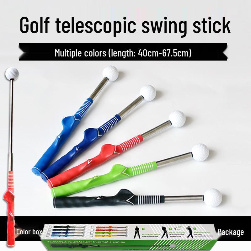 

Telescopic Golf Swing Practice Aid for Beginners Blue (OPP Bag)