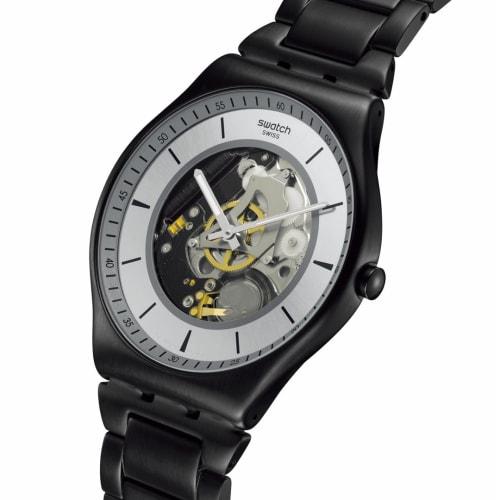 Swatch TRAIN THE HANDS Watch SS07B113G Black
