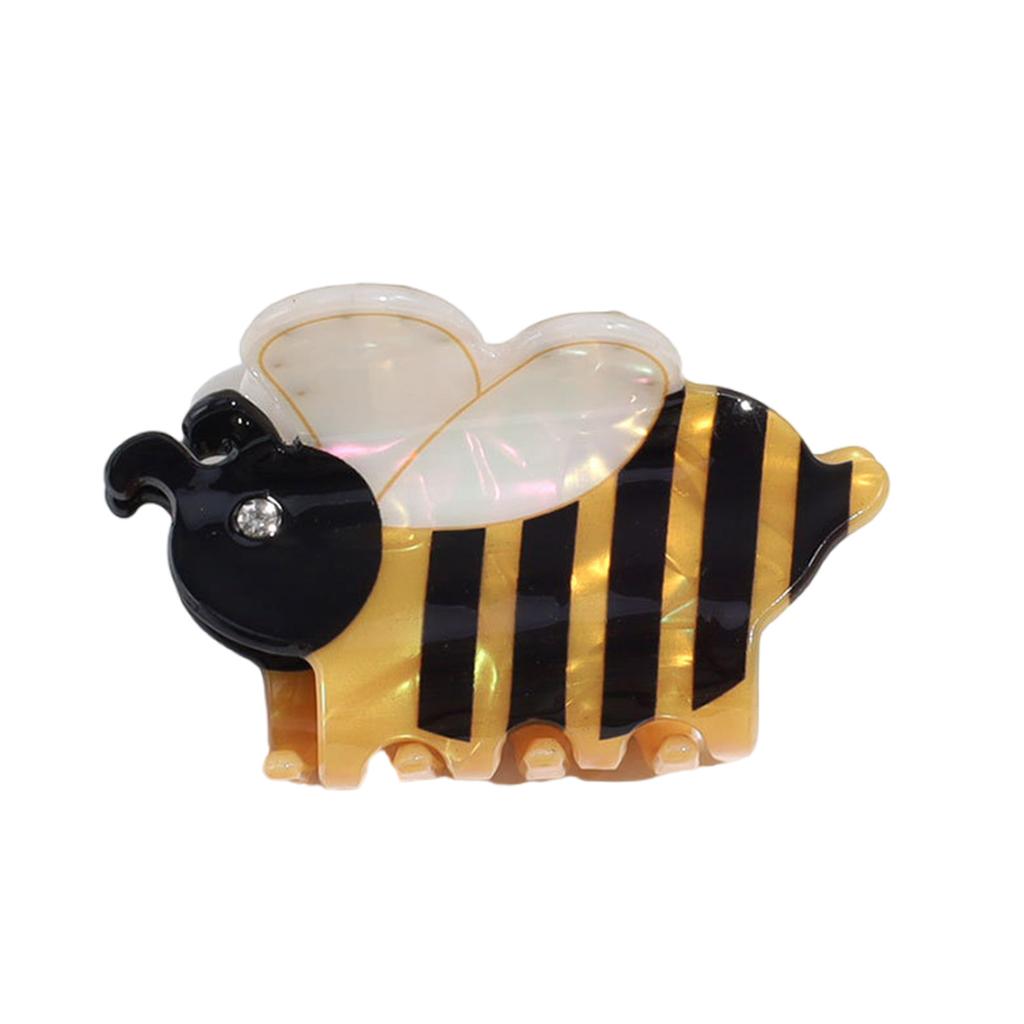Fashionable Bee Hair Claw Secure Grip Hair Claw Versatile Hair Styling Clip for Various Hairstyles and Ages