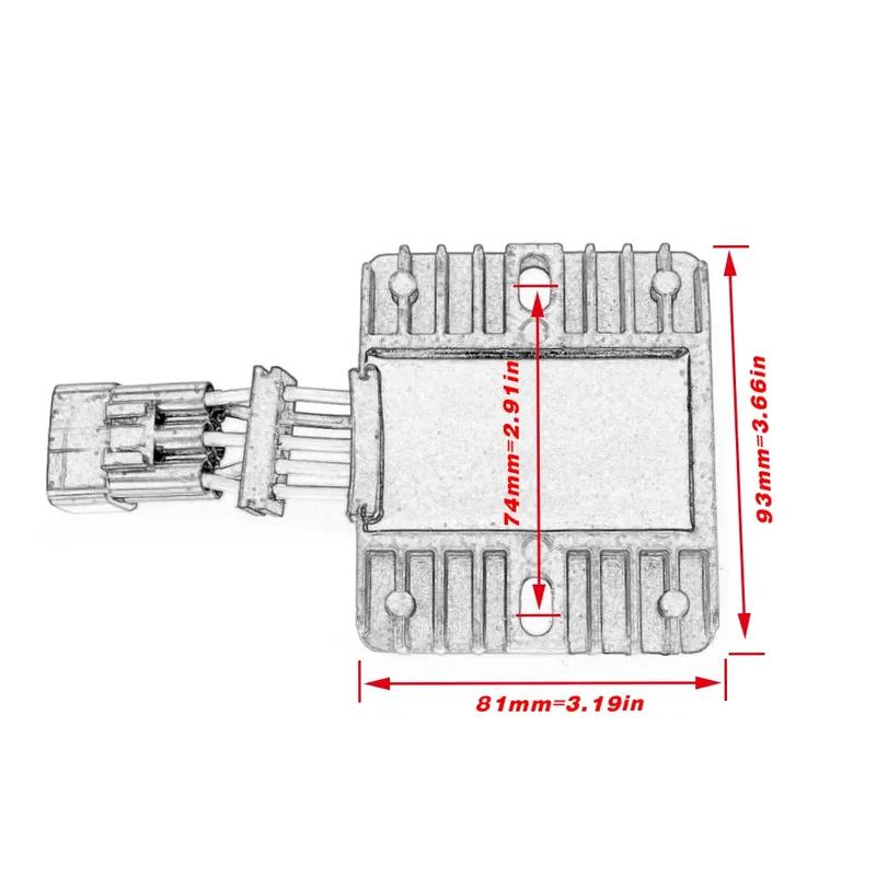 68V-81960 Voltage Regulator Rectifier Assy For Yamaha 50 60 70 75 90 115 HP 4-Stroke Outboard 68V-81960-00-00 6D3-81960-00-00