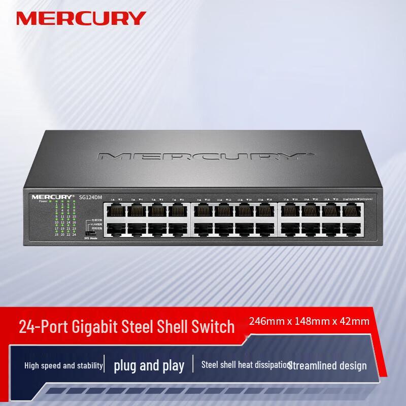 

Mercury 24-Port Full Gigabit Ethernet Switch
