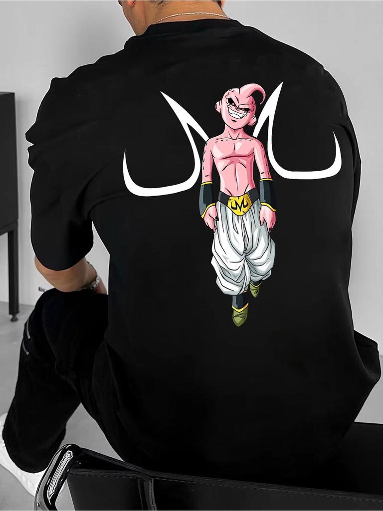 Men Tshirt Dragon Ball Z Anime Goku Cosplay Youth Oversize Fashion Print Summer Cotton Short Sleeve Top Casual Clothes Man Gift