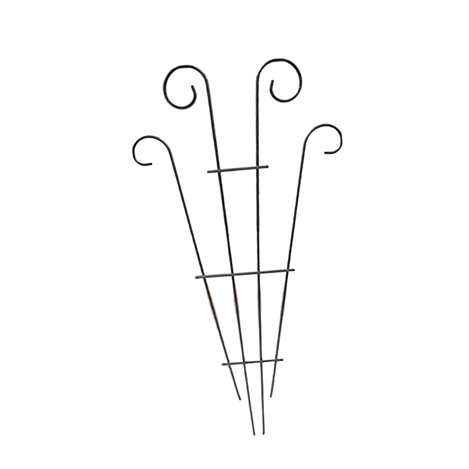 

Potted Plants Trellis Iron Decorative Gardening Climbing Frame Flower Pots чорний