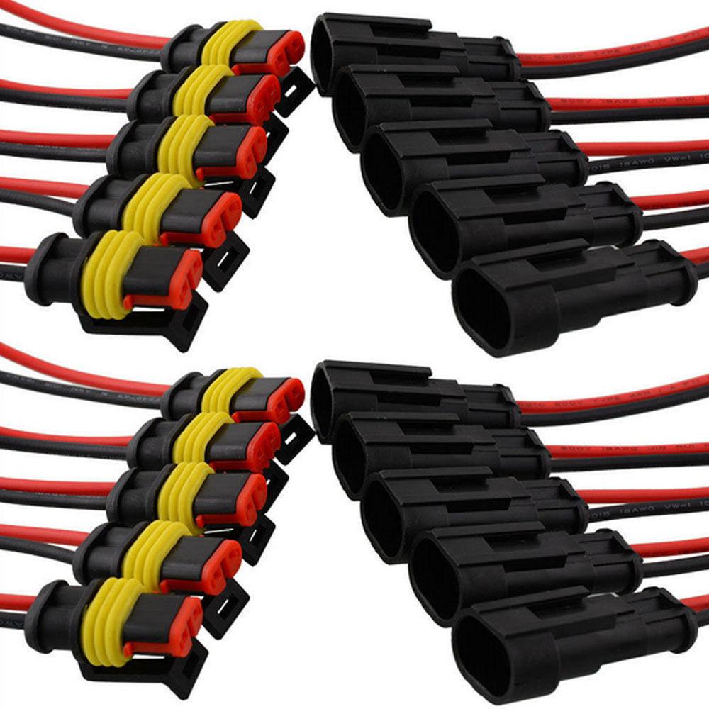 

Прочный AWG HID Противотуманный провод Разъем для автомобиля Внедорожник Лодка Герметичный водонепроницаемый электрический разъем