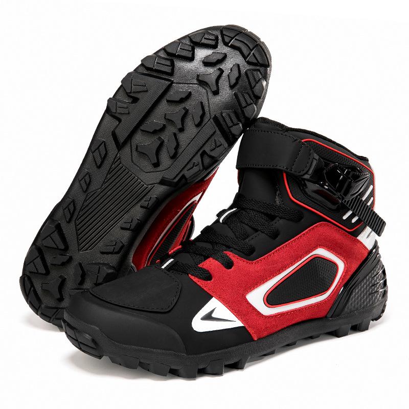 JC-A1671 Men s Motorcycle Riding Boots for All Seasons - Short, Off-Road Racing Style 39