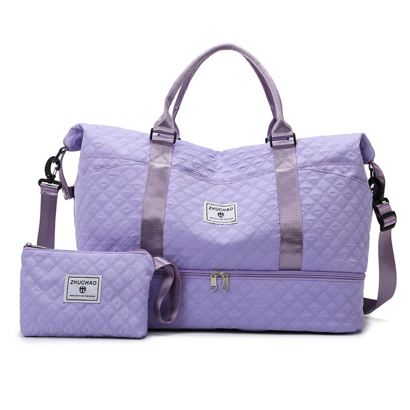 

Сумка для фитнеса через плечо Портативная сумка для йоги Дорожная сумка для хранения на коротких расстояниях фиолетовый