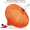 12 inches Vietnamese Lantern Oval Paper Party Decortion Oval New Year Lantern Birthday Lantern Fabric 3D an Style