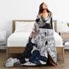 Nanakusa Nazuna Anime Blanket Yofukashi No Uta Call of the Night Plush Vintage Throw Blanket for Bedding Lounge Autumn/Winter