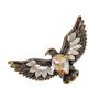 Elegant Bird Brooch Charm Animal Pin Bird Brooch Pin Sparkling Lapel Pin Alloy Texture Suitable for Stylish Backpack