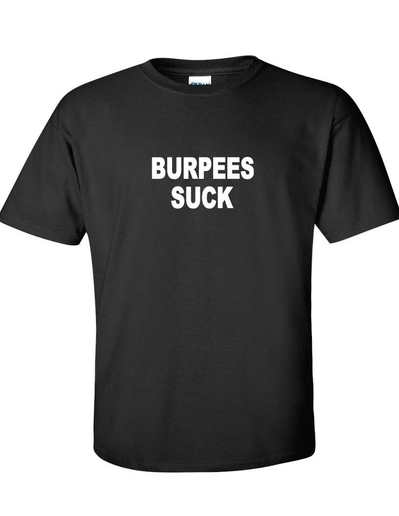 Футболка  Берпи отстой  Тренировка Спортивная Кроссфит Смешная Черно-белая Футболка L