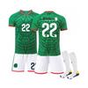 (green, M) 2026 FIFA World Cup Mexico Home Jersey Set with Socks #22 Lozano