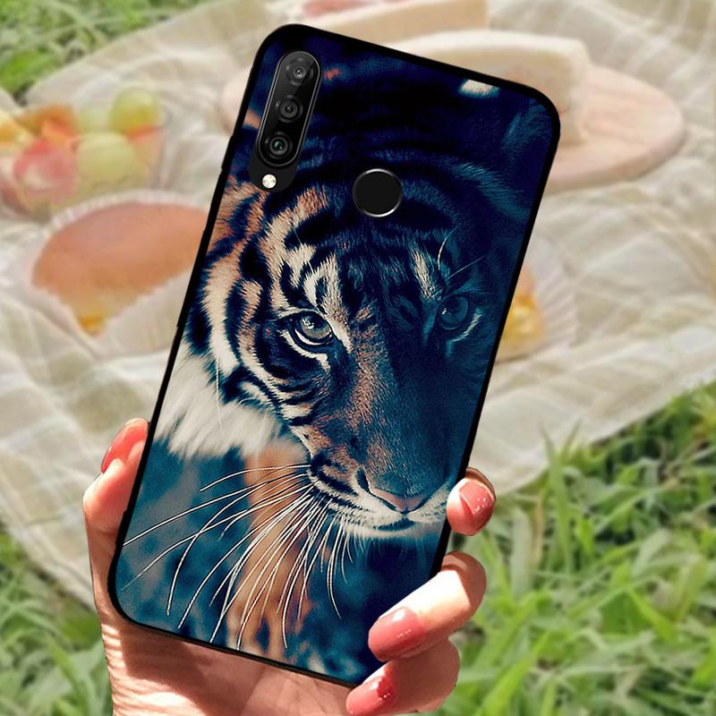 For Huawei P30 Lite Case P30Lite Cover Cute Fashion Cartoon Shockproof Silicone Cases For Huawei Nova 4e Fundas MAR-LX1A Shell