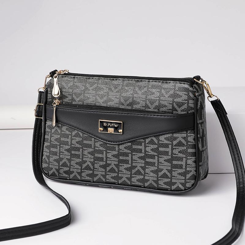 

Женская сумка Весна и Лето Сумка для мамы Большая вместимость Сумка через плечо Универсальная Повседневная сумка под мышкой чёрный