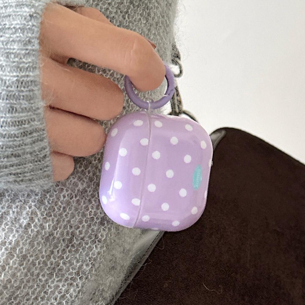 Pink Purple Polka Dot Couple Soft Earphone Protection Cover Case For AirPods 1 2 3 4 Pro 2 With Fall Protection Shell