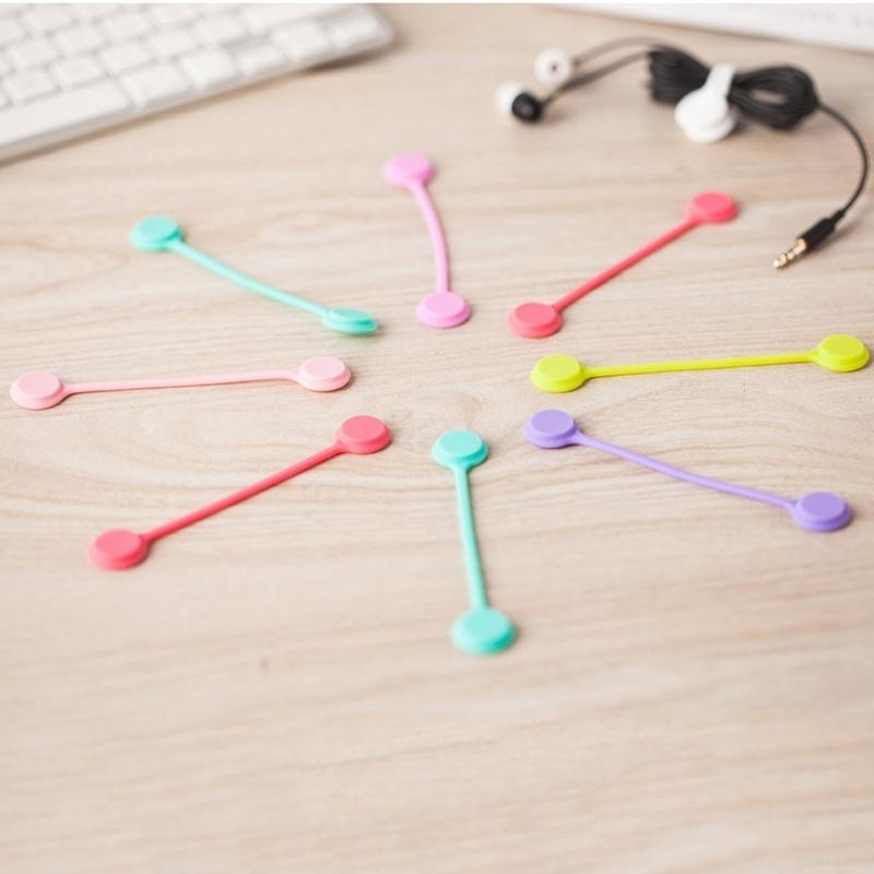 3 Pcs Multifunction Magnetic Earphone Cord Winder Cable Holder Organizer Clips
