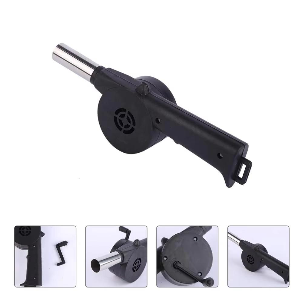 Hand Mini Portable Blower Manual Burning Assistance No Power Supply, Hand Crank Type Accessories Outdoor Hand Tools