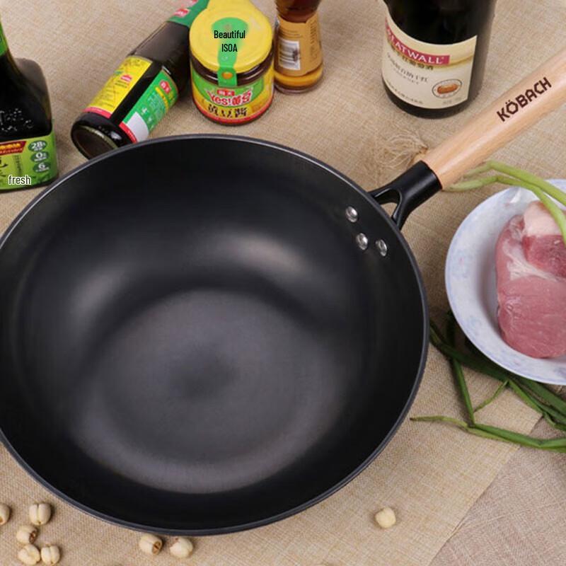 KOBACH Gusseisen Wok 30cm