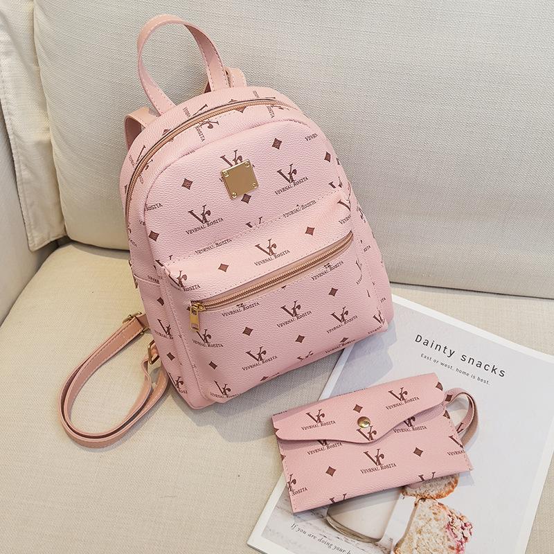 Tooxika Printed Backpack Two-piece Ladies Bag Girls Backpack