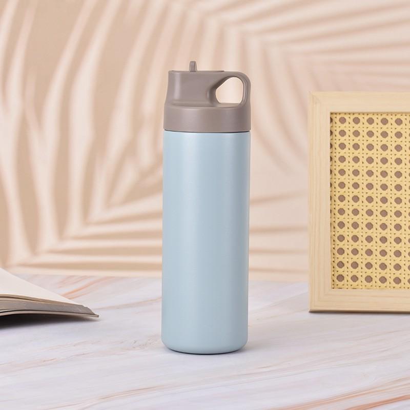 Stainless Steel Vacuum Insulated Travel Mug 550ml Portable Water Bottle Outdoor Sports Camping Hiking