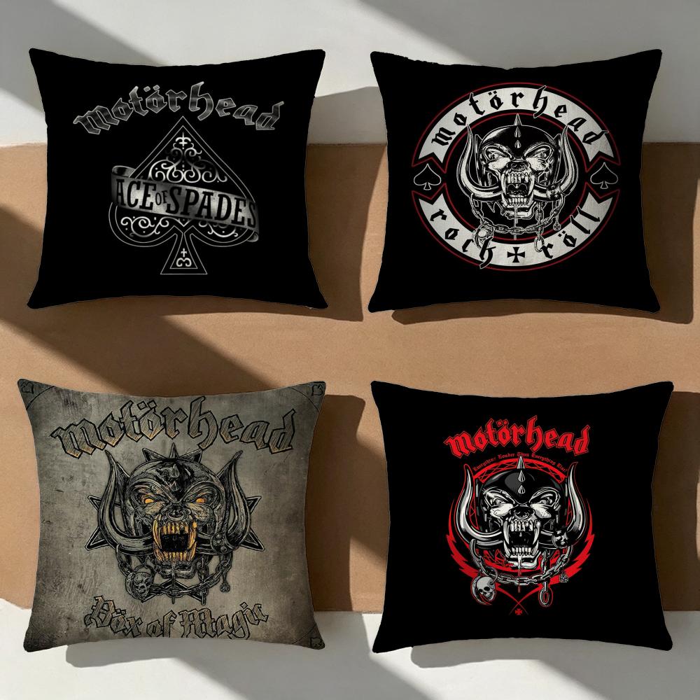 Band Motorhead Cushion Cover Pillow Cover Nordic Minimalist Throw Doublesided Print Cushion Case For Sofa Bedroom Decor