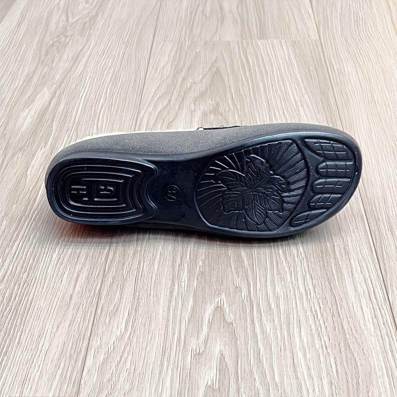 Women's Plush Lined Flat Shoes,Solid Colour Winter Warm Slippers,Warm Outdoor Flat Shoes