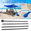 2Pcs Adjustable Length Outdoor Awning Support Poles Beach Tents Replacement Poles Shelter Canopy Rod Easy To Use