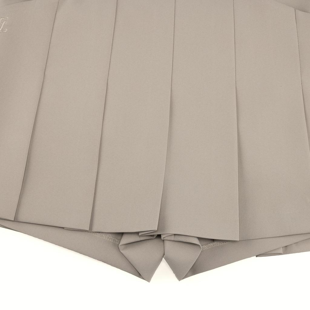 FAIRLIAR GOLF Pleated Shorts Skirt (Beige)