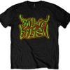 Billie Eilish 'Airbrush Flames' (Black) Kids T-Shirt (7-8 Years)