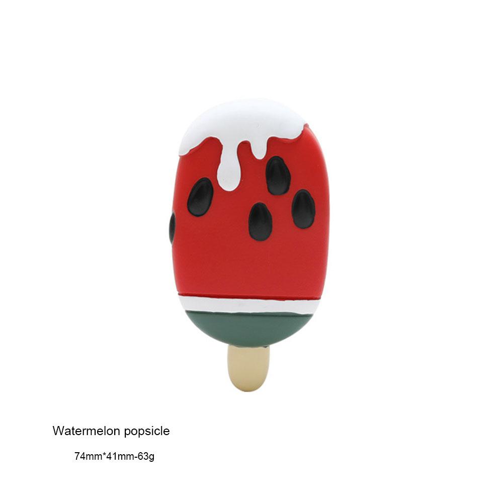 Cartoon Cute Animal Kitchen Refrigerator Magnet Resin Fruit Popsicle Ice Cream Home Decoration Multicolor Optional