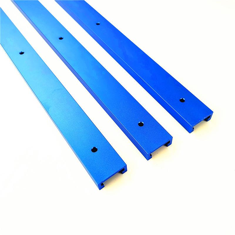 T Track 30-50cm, Aluminium T-track Woodworking Standard Miter Gauge Guide Chute T Track T Slot Wood Tool for Workbench Table Saw