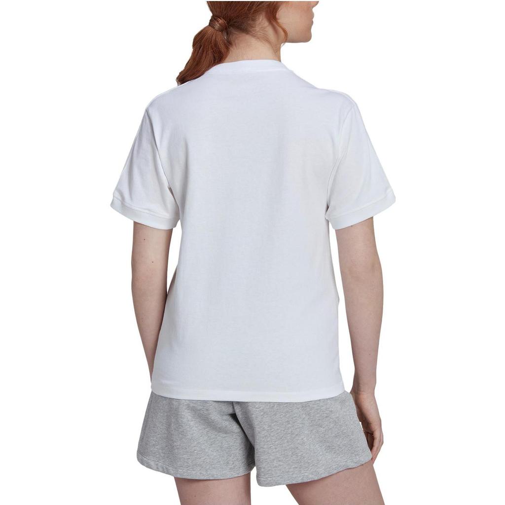 Adidas Originals Graphic Tee Classic Round Neck Sports Short Sleeve T-Shirt Women tops White HL6556