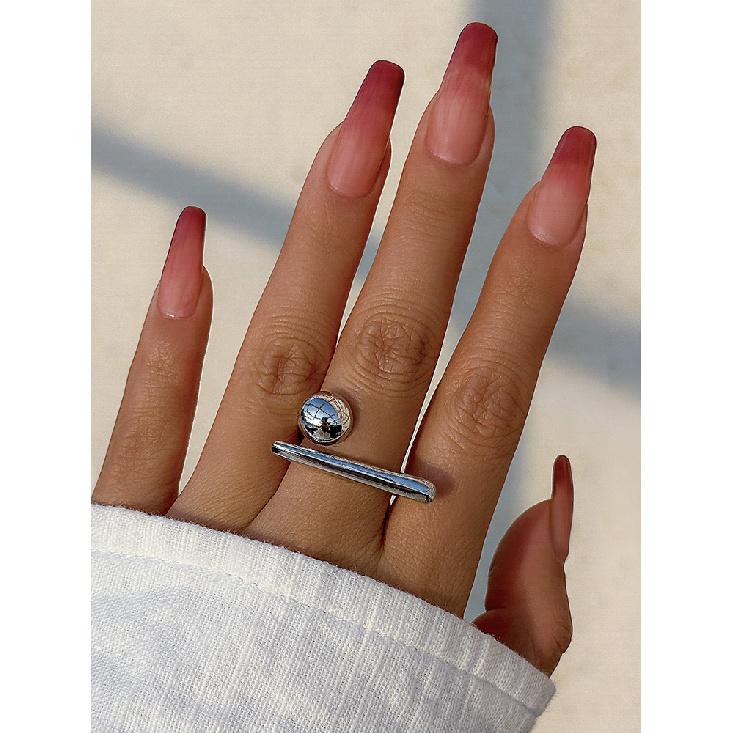 Butterfly Knuckle Ring for Women, Ins Simple Exaggerated French Creative Ring