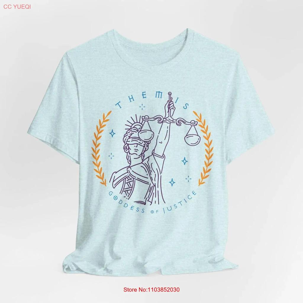 Themis Goddess T Shirt Justice Law Pagan Apparel Greek Mythology Top Lawyer Attorney Wicca Clothing Vintage Washed Versatile