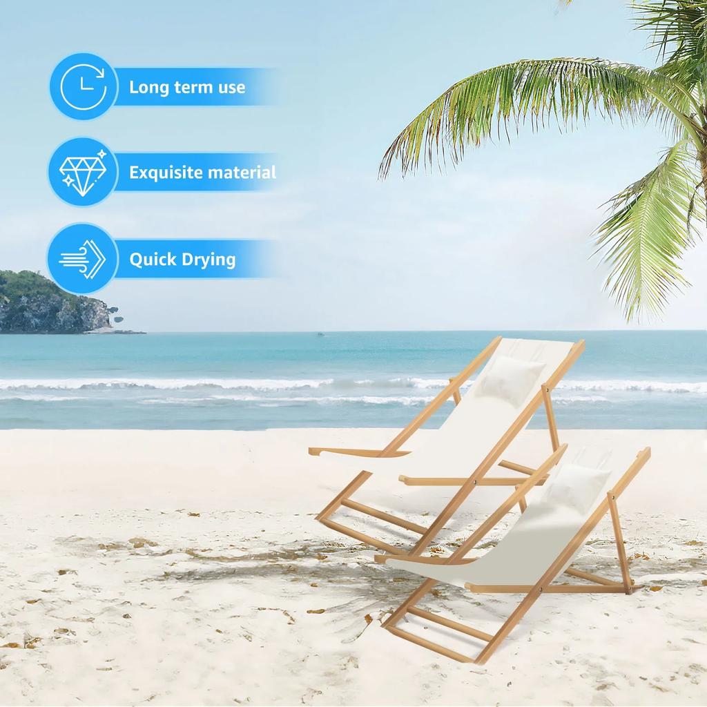 Sling Stoel Vervangende Stof Opvouwbare Strandstoel Vervangend Canvas met Kussen Duurzaam Slijtvast Lounge Stoelen Doek