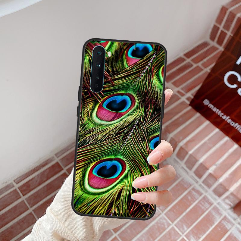 Peacock Feathers Case For OnePlus Nord 5 CE 2 3 4 Lite N20 N30 OnePlus 15 13 12 11 10R 13R 10T 13T 12R Cover
