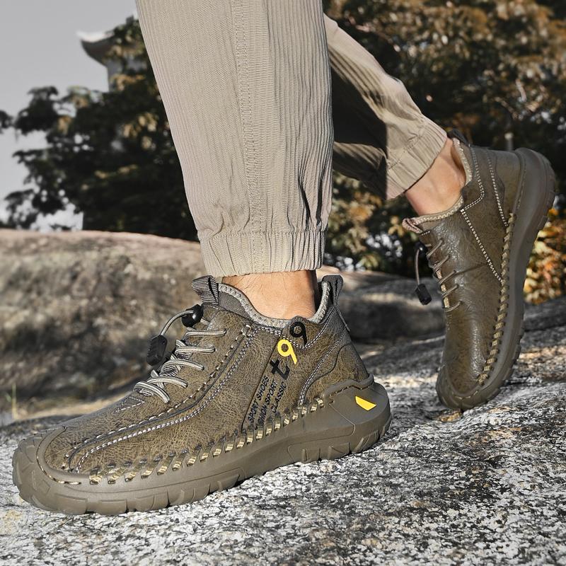 Men's Casual Shoes Versatile Genuine Leather Male Sports Shoes Leisure Soft Soles Sneakers Outdoor Men Treking Footwear Trainers
