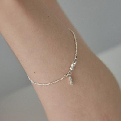 TIERNO B.003/TWIST CHAIN BRACELET_SILVER