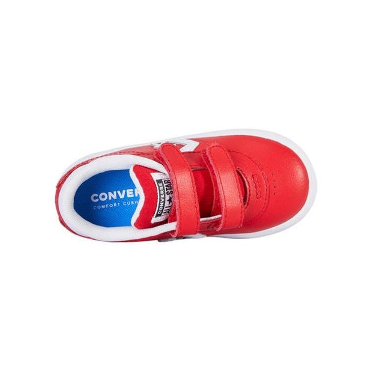 (TD) Converse Chuck Taylor All Star Point Star 2V Leather Ox 'Red' Baby 763769C
