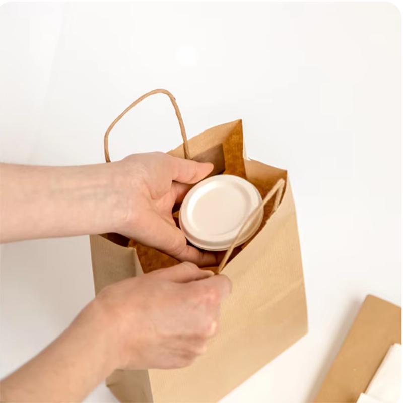 Kraft paper bags, etiquette, holiday gift bags, takeout fast food packaging bags, milk tea and coffee packaging bags