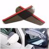 2 Pcs Black Car Rearview Mirror Rain Water Rainproof Eyebrow Cover Side Shield