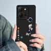 For Vivo Y36 4G Russia Phone Case Cute Astronaut Back Cover Vivo Y 36 Funda Soft Liquid Silicone Camera Protection Bumper Coque