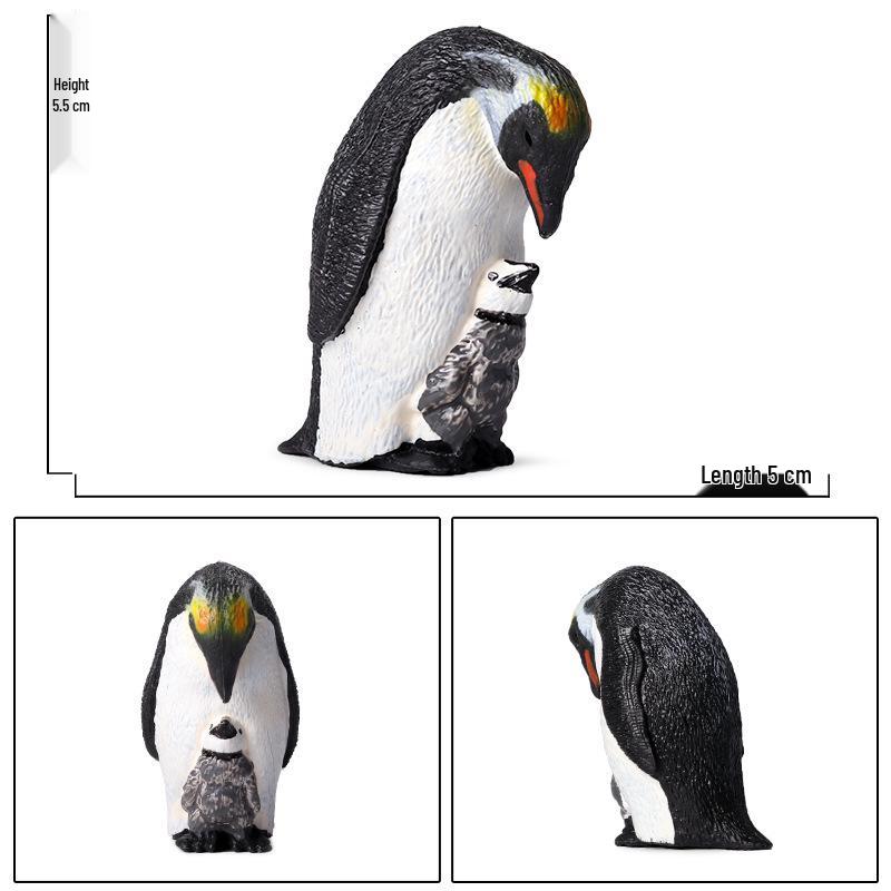 Children's Cognitive Animal Models: Polar Bear & Penguin Plastic Toys
